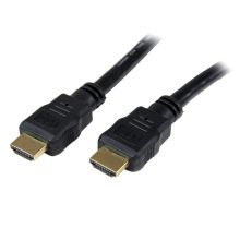 Cable HDMI de alta velocidad StarTech.com de 3 metros, color negro, con conectores HDMI macho a HDMI macho y compatible con Ultra HD 4k, SKU HDMM3M