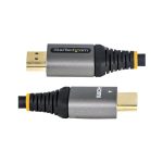 StarTech.com cable HDMI de 2 metros, con Ethernet de alta velocidad, estándar HDMI 2.0, resolución Ultra HD 4K a 60Hz, HDR10, ARC, SKU HDMMV2M. Ideal para monitores UHD.