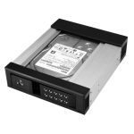 StarTech.com Bahía de Intercambio en Caliente sin Bandeja de 5,25 pulgadas a 3,5 pulgadas, bahía removible de disco duro para unidades de 3,5 pulgadas SATA/SAS, SKU HSB1SATSASBA