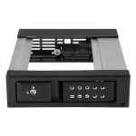 StarTech.com Bahía de Intercambio en Caliente sin Bandeja de 5,25 pulgadas a 3,5 pulgadas, bahía removible de disco duro para unidades de 3,5 pulgadas SATA/SAS, SKU HSB1SATSASBA