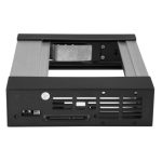 StarTech.com Bahía de Intercambio en Caliente sin Bandeja de 5,25 pulgadas a 3,5 pulgadas, bahía removible de disco duro para unidades de 3,5 pulgadas SATA/SAS, SKU HSB1SATSASBA