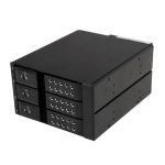 StarTech.com Rack Móvil Backplane de 3 Bahías para Unidades de 3,5 SAS II/SATA III Hot Swap - 6 Gbps. SKU: HSB3SATSASBA