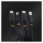 Cable KVM HDMI y USB 3.0 StarTech.com de 3 metros, compatible con 4K a 60Hz, SKU HU12210-KVM-CABLE
