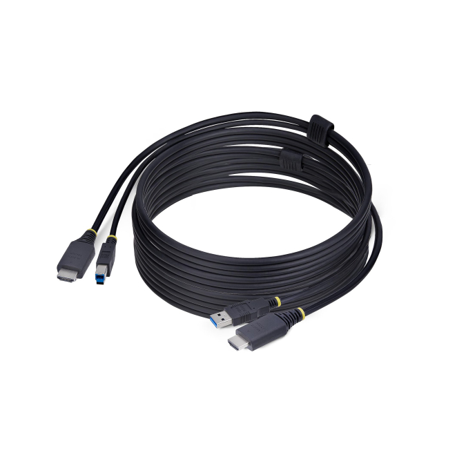 StarTech.com Cable KVM HDMI y USB 3.0 de 3m - 4K 60Hz Cable KVM HDMI y USB 3.0 StarTech.com de 3 metros, compatible con 4K a 60Hz, SKU HU12210-KVM-CABLE