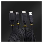 Cable KVM de StarTech con HDMI y USB 3.0 de 1,8 metros, soporta resolución 4K a 60Hz, SKU: HU1226-KVM-CABLE