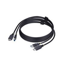 Cable KVM de StarTech con HDMI y USB 3.0 de 1,8 metros, soporta resolución 4K a 60Hz, SKU: HU1226-KVM-CABLE