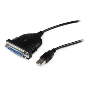 Cable adaptador StarTech.com de 1,8m de largo, transforma conexión DB25 paralela en USB A. SKU ICUSB1284D25