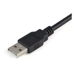 Cable StarTech.com USB a puerto Serie Serial RS232 DB9 de 1,8 metros con retención del puerto de asignación COM. SKU: ICUSB2321F
