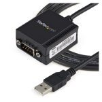 Cable StarTech.com USB a puerto Serie Serial RS232 DB9 de 1,8 metros con retención del puerto de asignación COM. SKU: ICUSB2321F