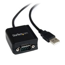 StarTech.com Cable Adaptador USB a 1 Puerto Serie Serial RS232 DB9 FTDI de 2,5 metros con Aislamiento Óptico, SKU ICUSB2321FIS