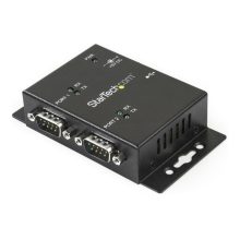 Concentrador Hub Industrial de 2 Puertos Serie Serial RS232 a USB con opciones de montaje en riel DIN y pared. SKU ICUSB2322I