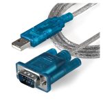 StarTech.com Cable Adaptador de 0,9 metros USB a Puerto Serie RS232 DB9, compatible con PC, Mac y Linux. SKU: ICUSB232SM3.