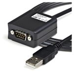 Imagen del cable StarTech.com de USB a Puerto Serie Serial RS422 y 485 DB9 con retención de puerto COM de 1,8 metros, SKU ICUSB422