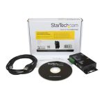 Adaptador USB a Serie Serial RS422 485 de un puerto DB9 o Bloque de Conexión con Aislamiento de StarTech.com. SKU: ICUSB422IS