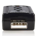 StarTech.com Tarjeta de Sonido 7,1 Virtual USB Externa Adaptador Conversor ICUSBAUDIO7 con múltiples puertos de audio y formato compacto