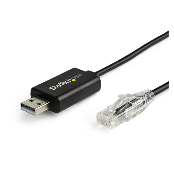 Cable de consola Cisco StarTech.com de 1,8 metros, con conectores USB a RJ45. SKU: ICUSBROLLOVR
