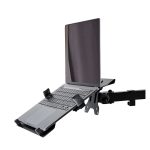 Imagen de la Bandeja VESA ajustable StarTech.com para ordenador portátil, soporta hasta 4,5kg, con perforaciones VESA 75x75 y 100x100 y ventilación. SKU: LAPTOP-ARM-TRAY