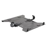 Imagen de la Bandeja VESA ajustable StarTech.com para ordenador portátil, soporta hasta 4,5kg, con perforaciones VESA 75x75 y 100x100 y ventilación. SKU: LAPTOP-ARM-TRAY