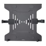 Imagen de la Bandeja VESA ajustable StarTech.com para ordenador portátil, soporta hasta 4,5kg, con perforaciones VESA 75x75 y 100x100 y ventilación. SKU: LAPTOP-ARM-TRAY