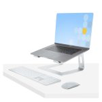 StarTech.com soporte de escritorio para portátil de aluminio en color plata, soporta hasta 5kg, SKU LAPTOP-STAND-SILVER