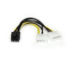 StarTech.com Cable de 15cm Adaptador de Alimentación de LP4 a PCI Express PCIe de 8 Pines LP4PCIEX8ADP para Tarjeta Gráfica en categoría Cableado