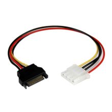 Cable adaptador StarTech.com de 30cm de alimentación SATA a LP4, con conector hembra a macho. SKU LP4SATAFM12