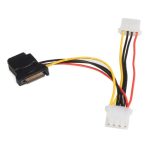 Adaptador de cable de alimentación SATA a LP4 de StarTech.com con 2 conectores LP4 adicionales, SKU: LP4SATAFM2L
