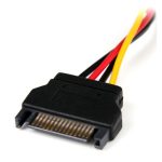Cable de alimentación de 15cm de StarTech.com, adaptador de Molex LP4 a conector SATA, hembra a macho. SKU: LP4SATAFM6IN