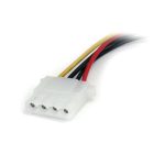 Cable de alimentación de 15cm de StarTech.com, adaptador de Molex LP4 a conector SATA, hembra a macho. SKU: LP4SATAFM6IN