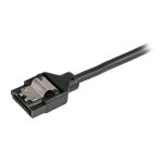 Cable SATA redondo de 15 cm con conector acodado a la derecha y seguro, StarTech.com SKU LSATARND6R1