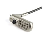 Cable de seguridad StarTech.com de 2 metros para ordenador portátil con candado para ranura nano, modelo LTLOCKNANO