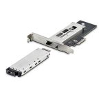 StarTech.com Tarjeta PCIe x4 a SSD NVMe M.2 con bandeja removible, soporte para PCIe 4.0/3.0 y hot swap, SKU M2-REMOVABLE-PCIE-N1
