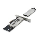 StarTech.com Tarjeta PCIe x4 a SSD NVMe M.2 con bandeja removible, soporte para PCIe 4.0/3.0 y hot swap, SKU M2-REMOVABLE-PCIE-N1