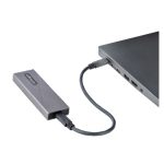 StarTech.com Caja Externa de Aluminio USB-C con velocidad de 10Gbps para NVMe M.2 o SSD M.2 SATA, sin necesidad de herramientas, compatible con NGFF PCIe/SATA, incluye cables USB Tipo C y USB-A, adecuada para tamaños 2230, 2242, 2260, 2280. SKU: M2-USB-C-NVME-SATA