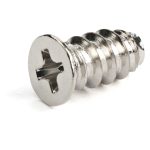 Pack de 50 tornillos M5 de 10mm de longitud, autorroscantes para carcasa o ventiladores de ordenador, Phillips, cabeza plana, acero chapado en zinc, SKU M5FANSCREW10