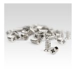 Pack de 50 tornillos M5 de 10mm de longitud, autorroscantes para carcasa o ventiladores de ordenador, Phillips, cabeza plana, acero chapado en zinc, SKU M5FANSCREW10