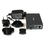 Imagen del StarTech.com Conversor Compacto de Medios Ethernet Gigabit a Fibra Multimodo LC, alcance de 550 metros, SKU MCM1110MMLC