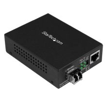 Imagen del StarTech.com Conversor Compacto de Medios Ethernet Gigabit a Fibra Multimodo LC, alcance de 550 metros, SKU MCM1110MMLC