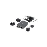 Convertidor de medio StarTech monomodo de 1000 Mbit/s en color negro, modelo MCMGBSCSM10 con longitud de onda de 1310 nm.