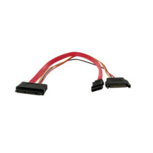 StarTech.com Cable Micro SATA a SATA de 12 pulgadas con Adaptador de Corriente, SKU MCSATAF12S. Ideal para conexión segura y eficiente.