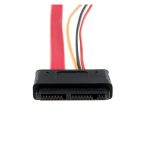 StarTech.com Cable Micro SATA a SATA de 12 pulgadas con Adaptador de Corriente, SKU MCSATAF12S. Ideal para conexión segura y eficiente.