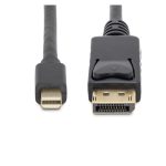 StarTech.com Cable adaptador Mini DisplayPort a DisplayPort de 3 metros, soporta 4K x 2K UHD, ideal para monitores con conexión Mini DP a DP, SKU MDP2DPMM10