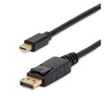 Cable adaptador StarTech.com de 1,8 metros, conecta Mini DisplayPort a DisplayPort 1.2, admite resolución 4K x 2K UHD, modelo MDP2DPMM6, de color blanco.