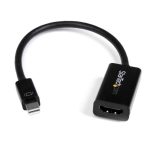 StarTech.com Conversor de Vídeo Mini DisplayPort a HDMI con Audio, Adaptador Activo MDP 1.2 para MacBook Pro, Resolución 4K a 30Hz, SKU MDP2HD4KS