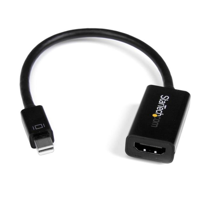 StarTech Conversor Mini DisplayPort a HDMI con Audio 4K 30Hz Negro StarTech.com Conversor de Vídeo Mini DisplayPort a HDMI con Audio, Adaptador Activo MDP 1.2 para MacBook Pro, Resolución 4K a 30Hz, SKU MDP2HD4KS