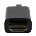 Cable conversor StarTech.com Mini DisplayPort a HDMI de 1 metro en color negro, ideal para Ultra HD 4K. SKU MDP2HDMM1MB