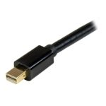 Cable conversor StarTech.com Mini DisplayPort a HDMI de 1 metro en color negro, ideal para Ultra HD 4K. SKU MDP2HDMM1MB