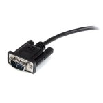 StarTech.com cable de extensión directo de 2 metros para serie RS232, compatible con vídeo EGA, con conectores DB9 macho a hembra. SKU MXT1002MBK.