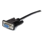 Cable de extensión directo StarTech.com de 50cm, tipo serie RS232 con conectores DB9 macho a hembra, SKU MXT10050CMBK