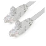 Cable Ethernet CAT6 de 3m StarTech.com, LSZH, 10 Gigabits, 650MHz, PoE 100W, UTP, Snagless, Alivio de Tensión, Gris, SKU N6LPATCH3MGR